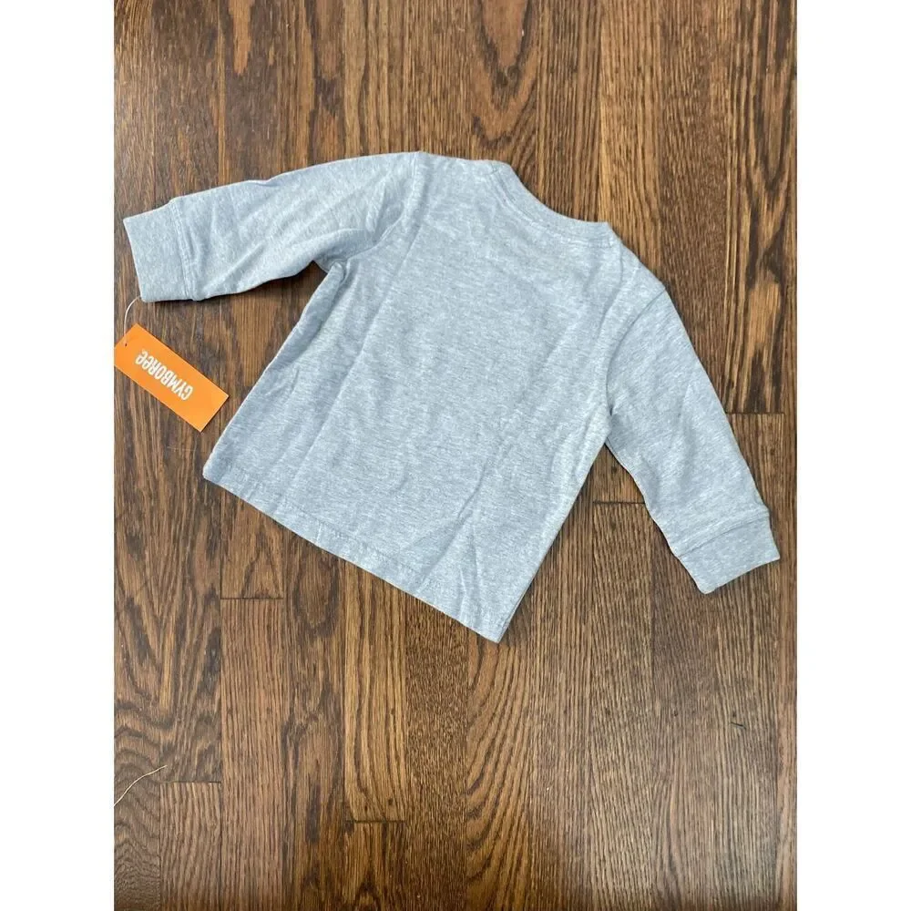 NEW GYMBORee Baby 6-12 Months Santa Bear Long Sleeve TEE